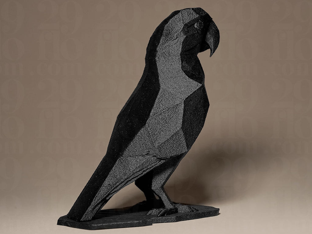 Geometric Parrot Figurine | Moderner Papagei aus geometrischen Formen | Stilvolle Dekofigur für Designliebhaber Fehn-factory.de