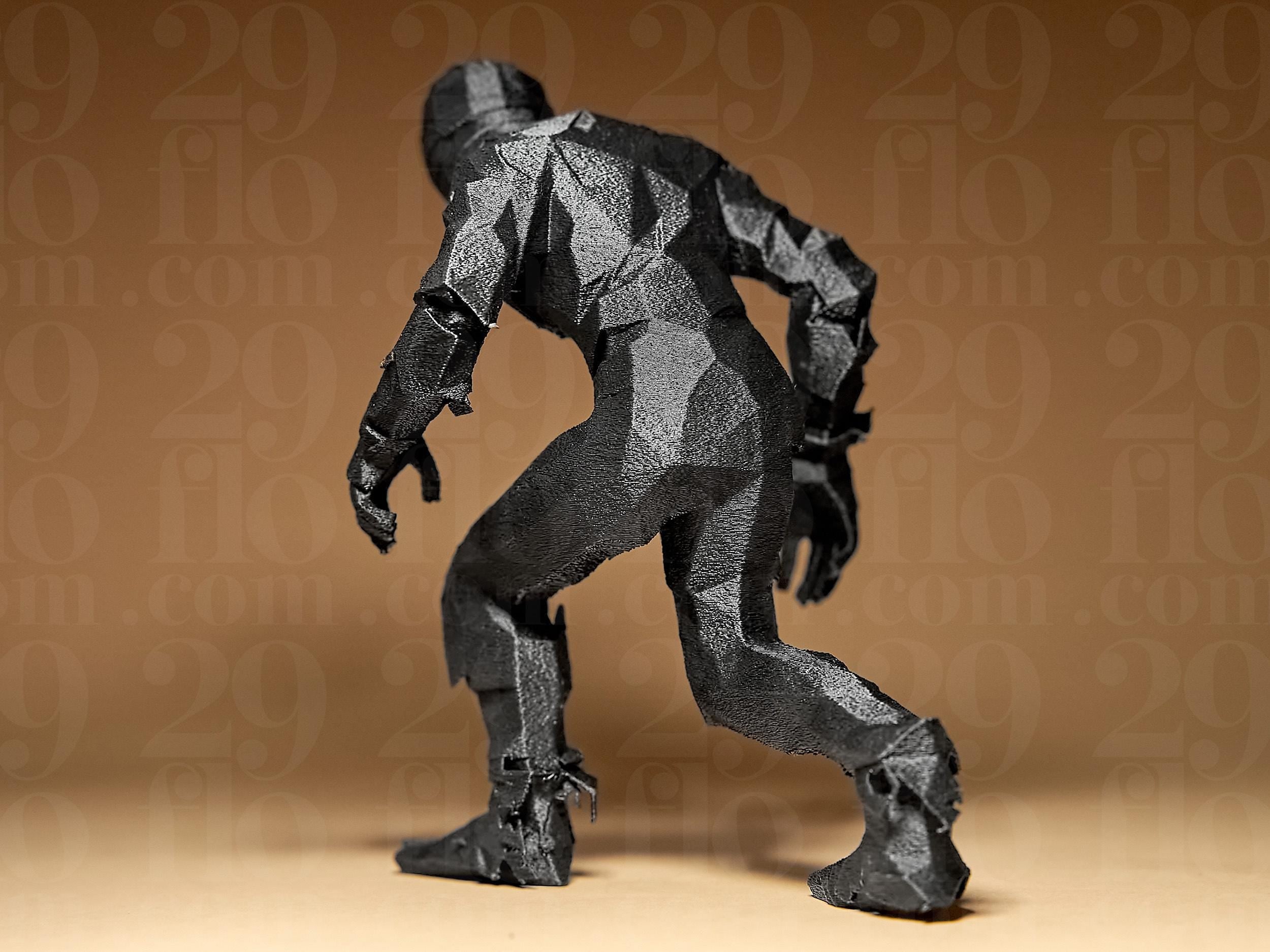 Geometrische Mumie Figur – Halloween Deko, Grusel Statue, Gothic Kunstfigur, Monster Dekoration Fehn-factory.de