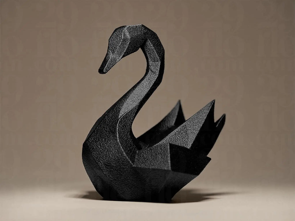 Swan Decor Figurine | Moderner Schwan | Abstrakte Dekofigur in Schwarz oder Weiß Fehn-factory.de