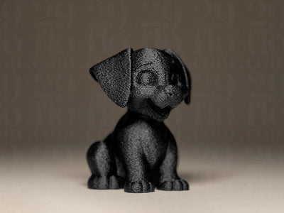Puppy Labrador Figurine | Kleine Hundefigur | Süße Miniatur-Deko in Schwarz