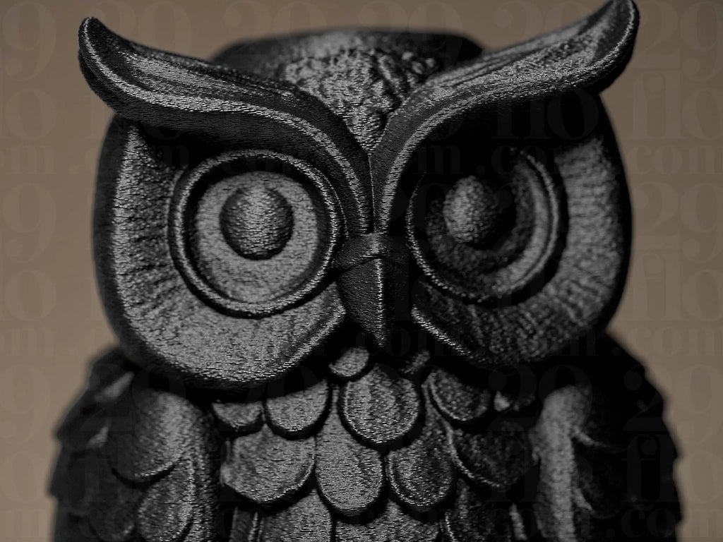 Owl Decor Figurine | Eulen Skulptur | Moderne Dekofigur in Schwarz | Symbol für Weisheit & Eleganz Fehn-factory.de