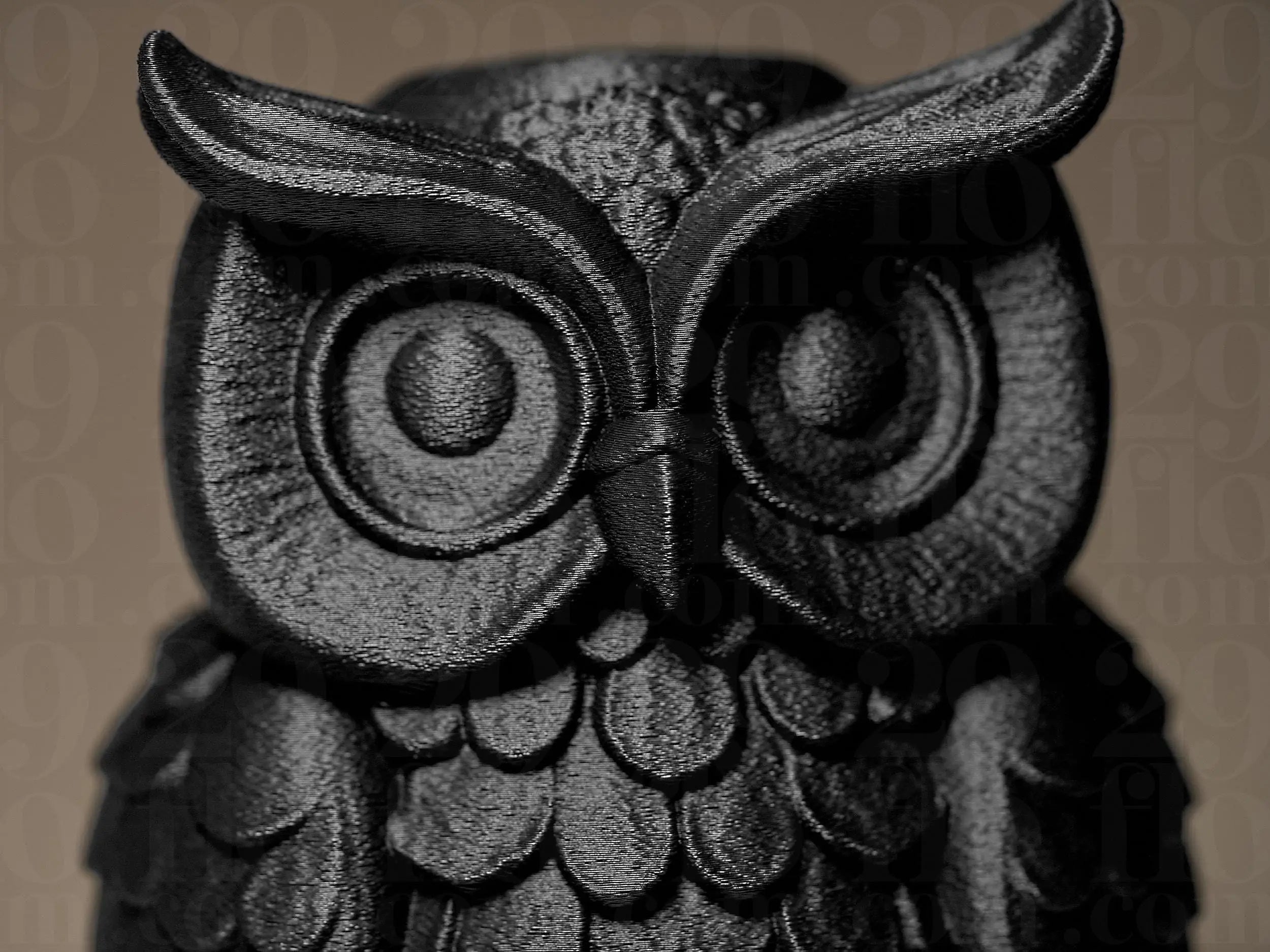 Owl Decor Figurine | Eulen Skulptur | Moderne Dekofigur in Schwarz | Symbol für Weisheit & Eleganz Fehn-factory.de