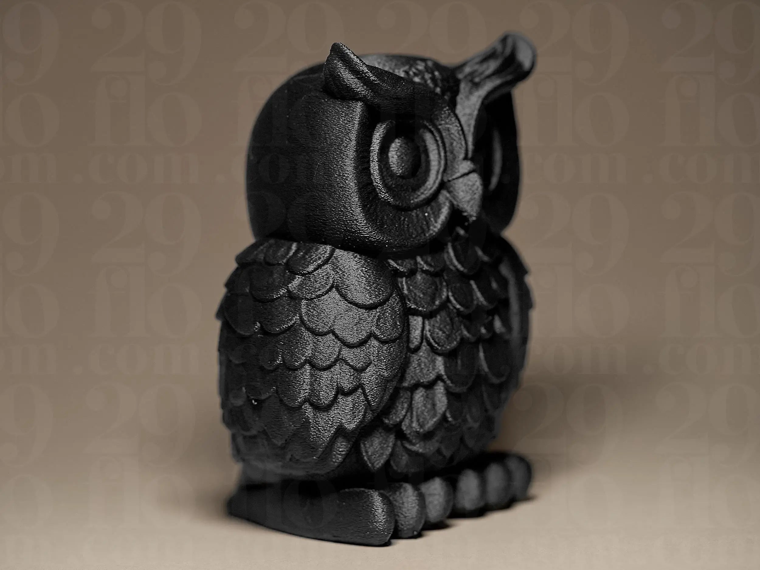 Owl Decor Figurine | Eulen Skulptur | Moderne Dekofigur in Schwarz | Symbol für Weisheit & Eleganz Fehn-factory.de
