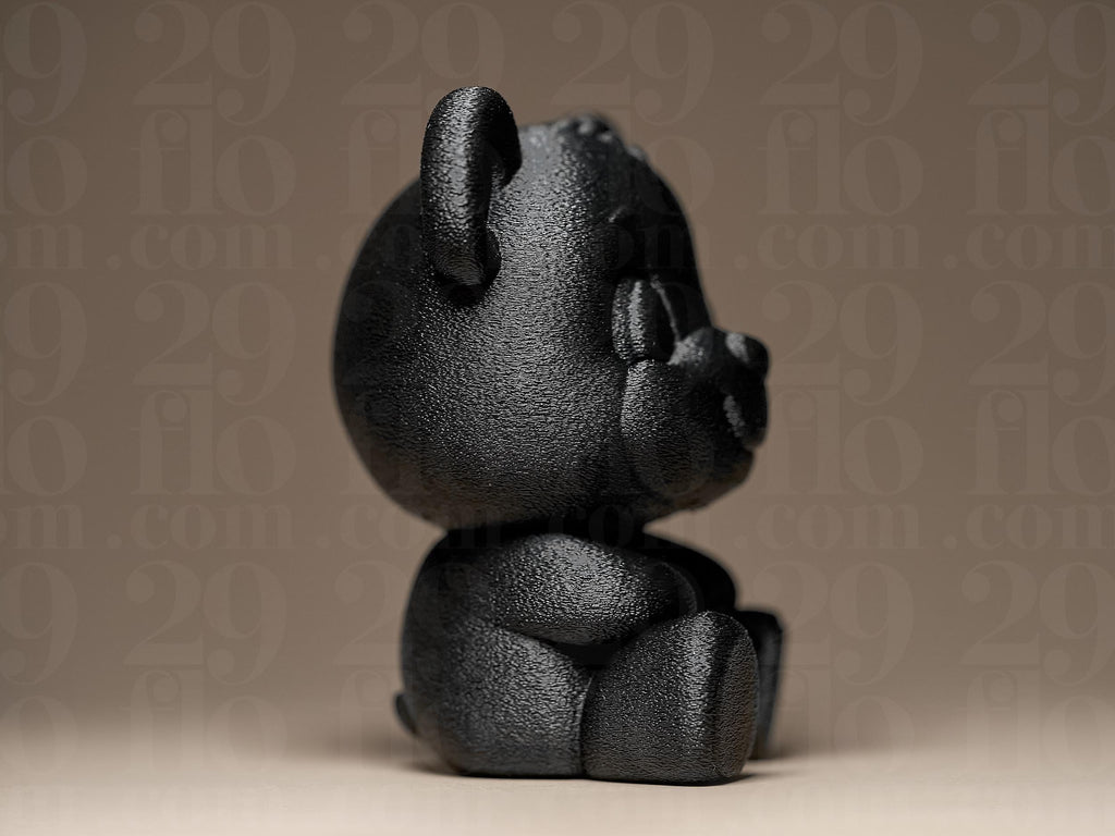 Teddy Bear Figur | Minimalistische Bärenfigur | Dekoratives Design-Objekt in Schwarz Fehn-factory.de
