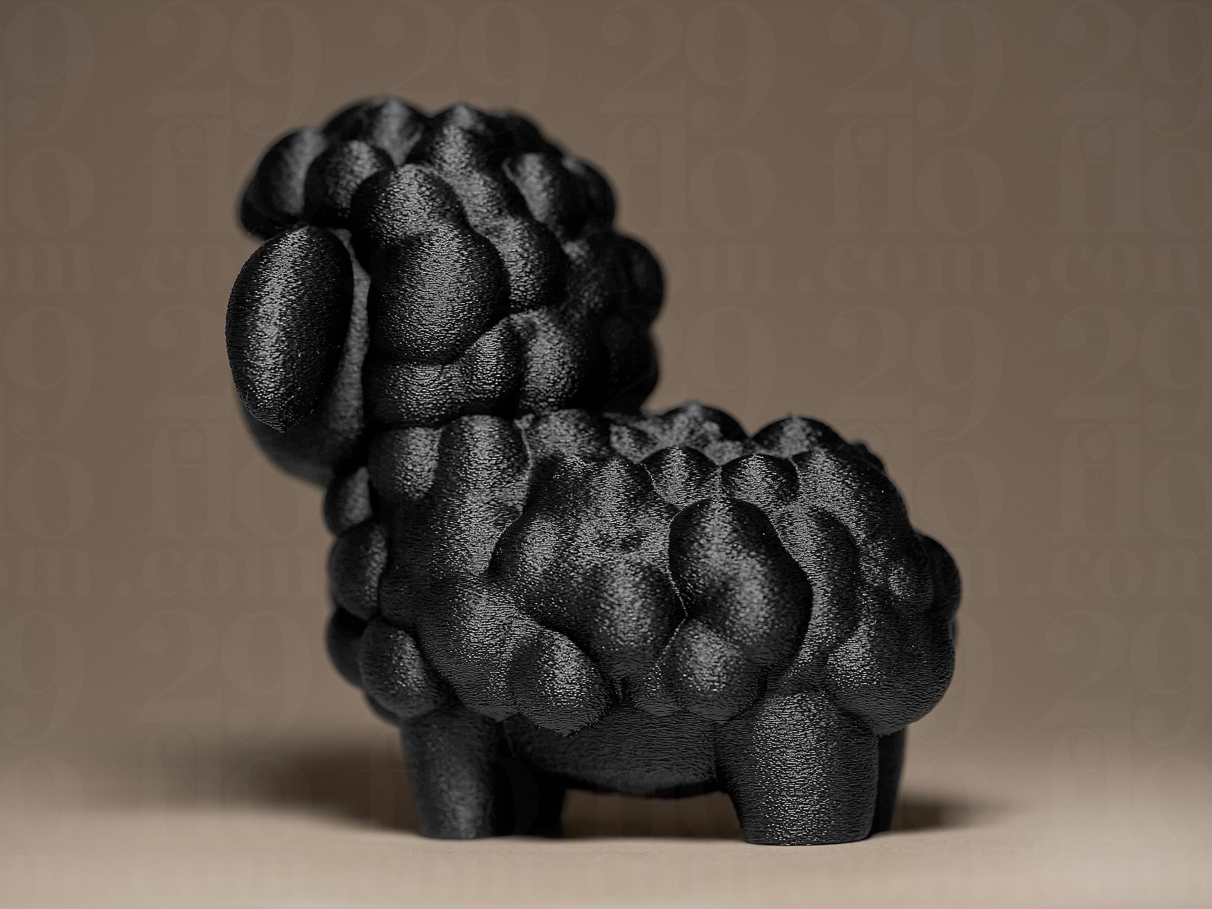 Adorable Little Lamb | Verspielte Schaf-Figur | Minimalistisches Dekorationsobjekt in Schwarz Fehn-factory.de