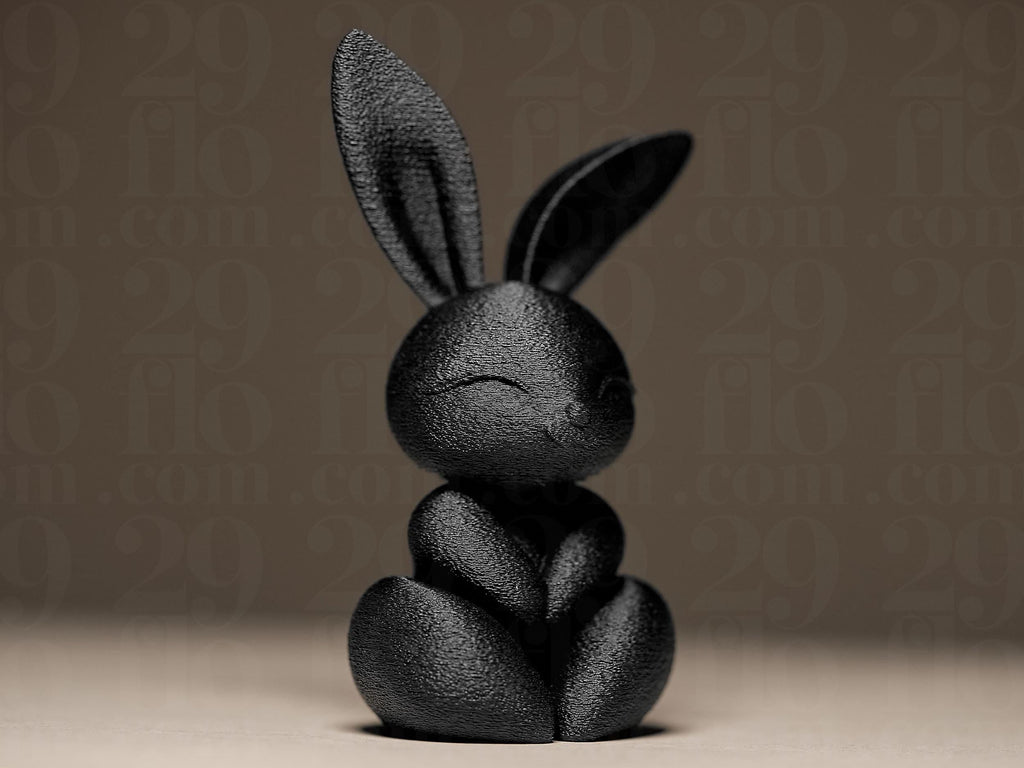 Just Bunny | Minimalistische Hasenfigur | Elegante Dekofigur in Schwarz Fehn-factory.de