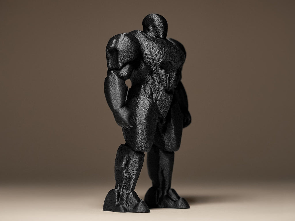 War Robot Figure | Schwarze Mecha-Skulptur | Futuristische Dekofigur für Sammler & Sci-Fi-Fans Fehn-factory.de