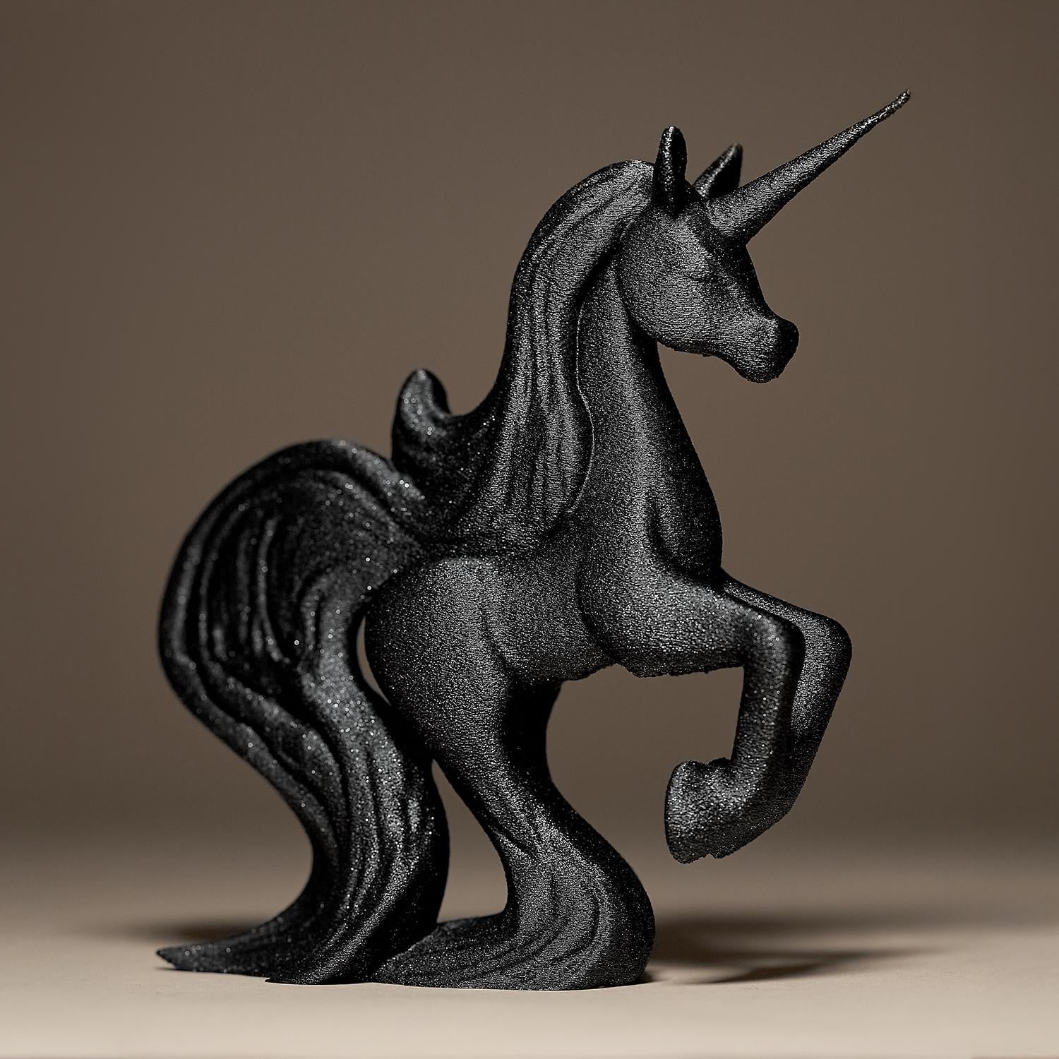 Unicorn Decor Figurine | Schwarze Einhorn Skulptur | Moderne Fantasy-Deko mit elegantem Design Fehn-factory.de