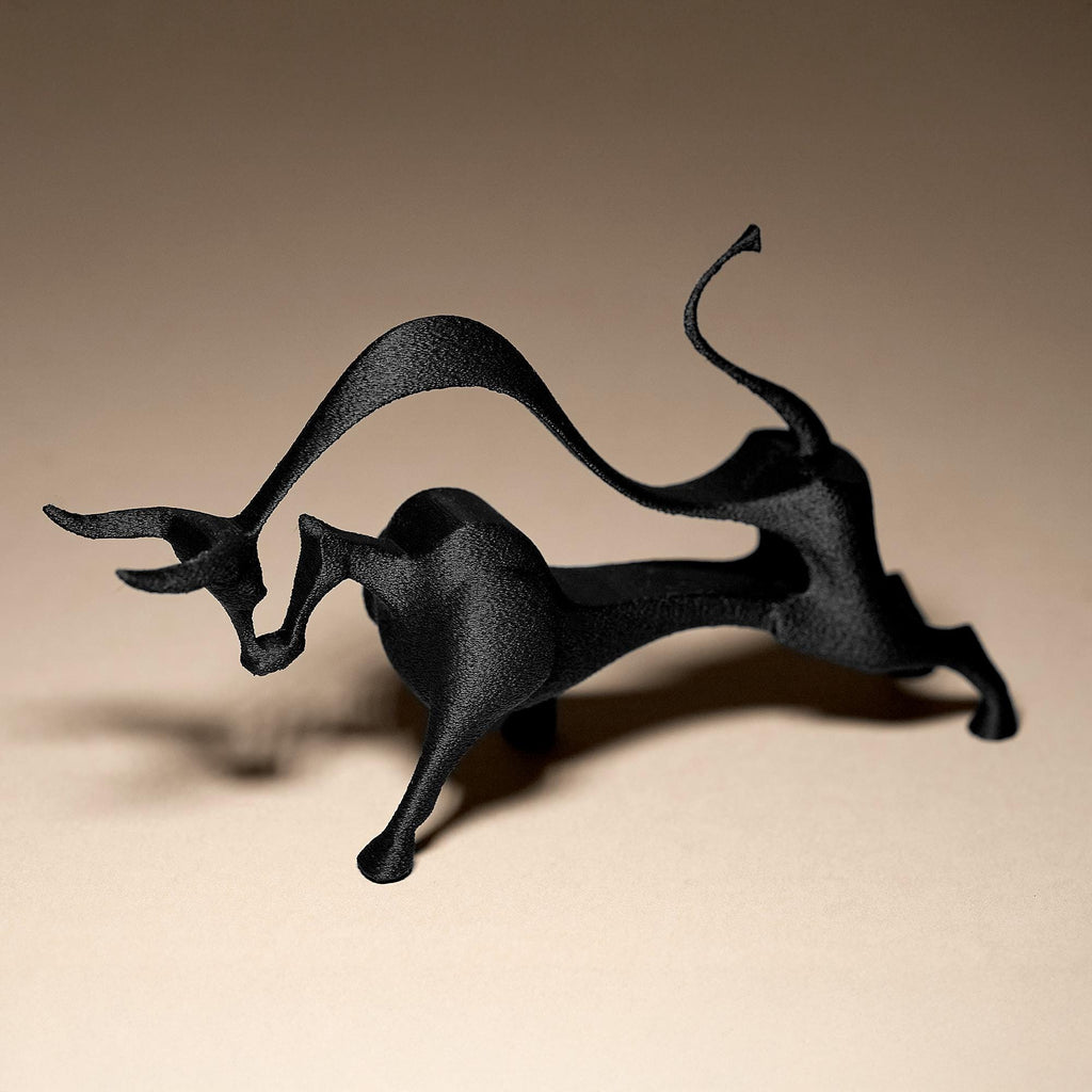 Hollow Bull Decor Statue | Abstrakte Stier Figur | Moderne Skulptur | Dark Art Deko