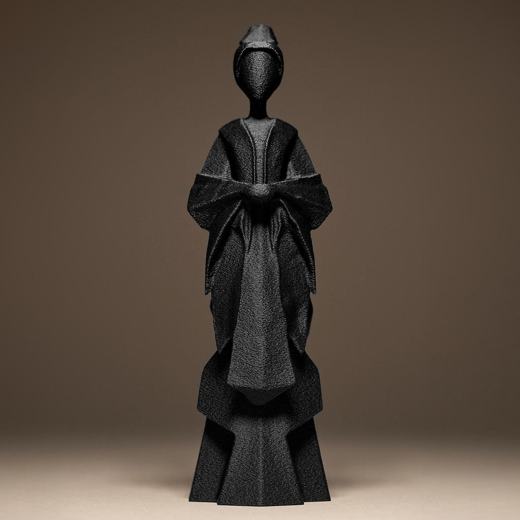 Geisha Decor Statue | Abstrakte Figur | Japanische Kunst Skulptur | Dark Art Kollektion