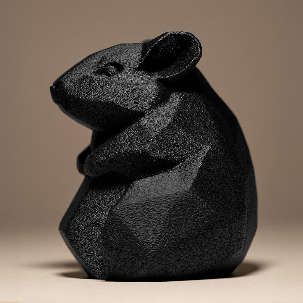 Cute Hamster Decor Statue | Low Poly Hamster Figur | Minimalistische Tier Skulptur | Dark Art