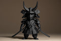 Mini Samurai Decor Figur | Japanischer Krieger Statue | Moderne Kawaii Deko | Dark Art