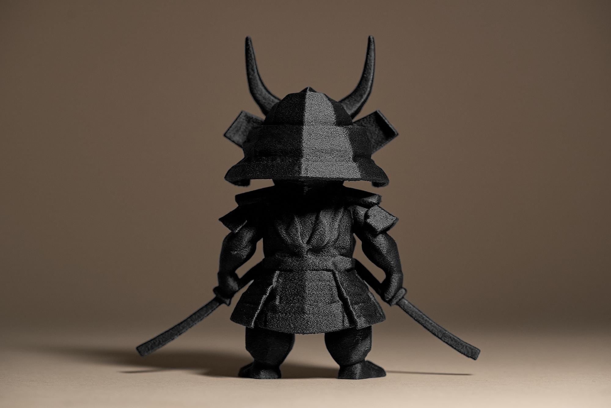 Mini Samurai Decor Figur | Japanischer Krieger Statue | Moderne Kawaii Deko | Dark Art