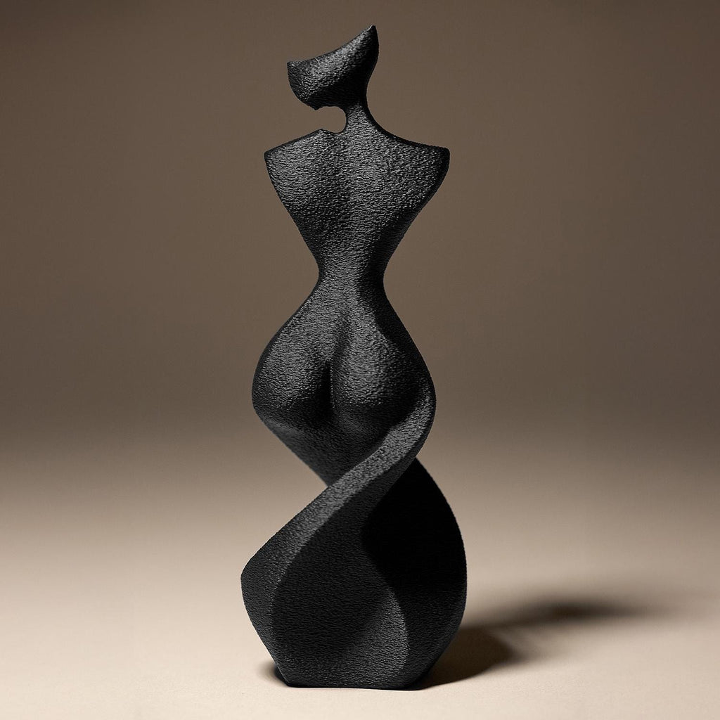 Sensual Woman Statue | Abstrakter Torso Figur | Weibliche Skulptur | Dark Art Deko