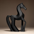 Horse Statue | Pferd Figur Abstrakt | Moderne Skulptur | Dark Art Deko Kollektion