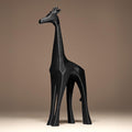 Giraffe Statue | Giraffe Figur Skulptur | Moderne Low Poly Deko | Dark Art Kollektion