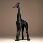Giraffe Statue | Giraffe Figur Skulptur | Moderne Low Poly Deko | Dark Art Kollektion