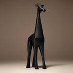 Giraffe Statue | Giraffe Figur Skulptur | Moderne Low Poly Deko | Dark Art Kollektion