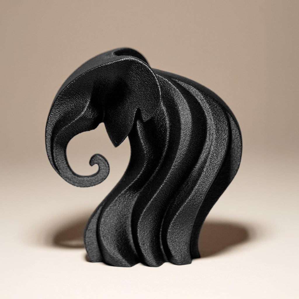 Elephant Statue Abstrakt | Elefant Figur | Moderne Kunst Skulptur | Dark Art Deko