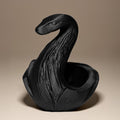 Swan Statue Key Bowl | Schwarzer Schwan Figur | Gothic Schlüsselablage | Dark Art Deko