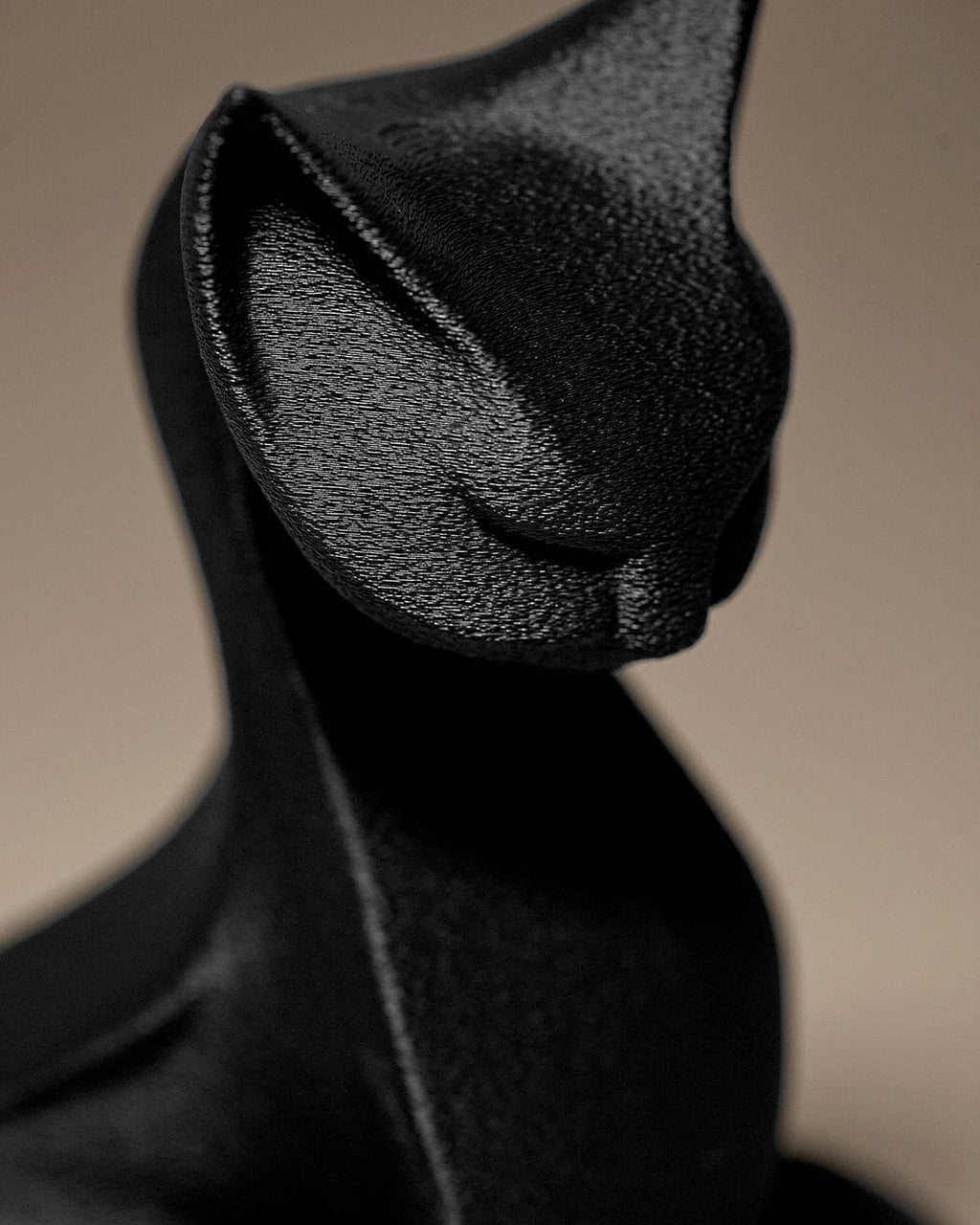 Cat #2 Statue | Schwarze Katze Figur | Elegante Tier Skulptur | Dark Art Deko