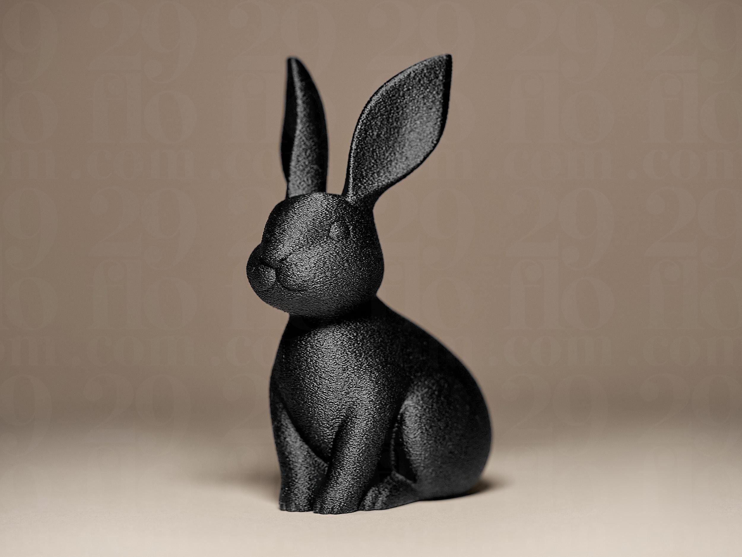 Classic Bunny Figurine | Hase Figur Skulptur | Moderne Deko Statue | Dark Art Kollektion