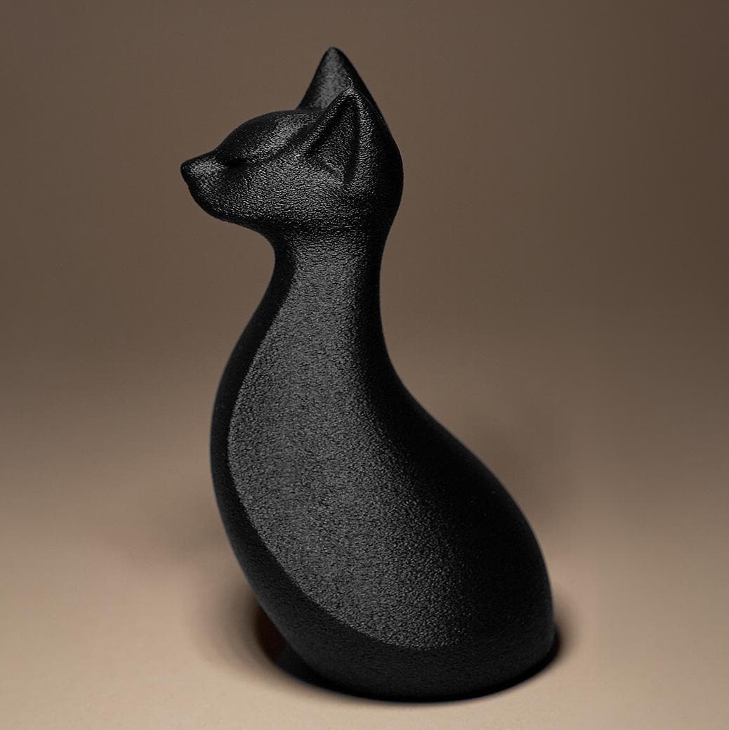 Cat Statue | Schwarze Katze Figur | Ägyptische Skulptur | Dark Art Deko