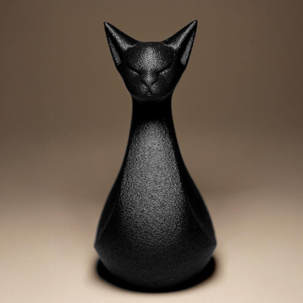 Cat Statue | Schwarze Katze Figur | Ägyptische Skulptur | Dark Art Deko