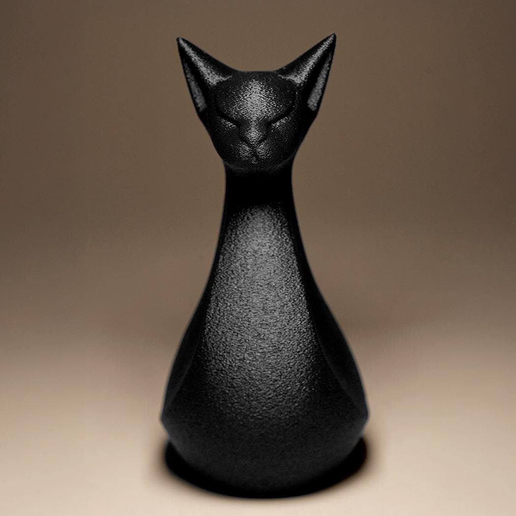 Cat Statue | Schwarze Katze Figur | Ägyptische Skulptur | Dark Art Deko