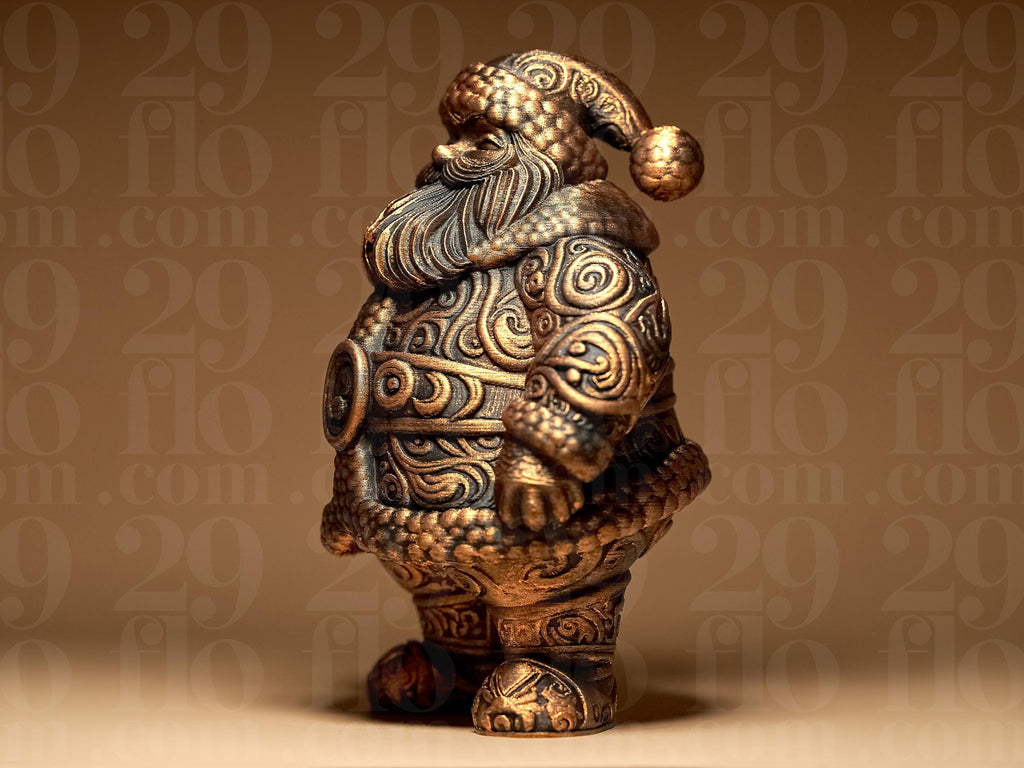 Ornamental Santa Claus Figur | Weihnachtsmann Skulptur | Gothic Weihnachtsdeko | Dark Art