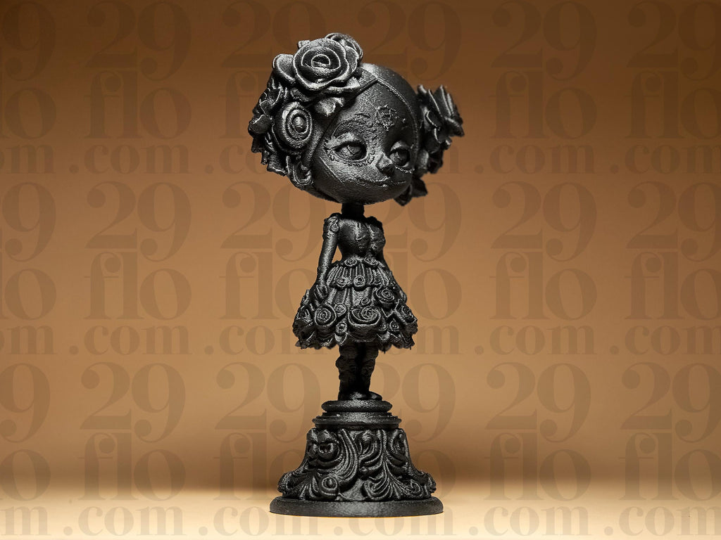 Dia Dos Muertos Doll Statue | La Catrina Figur | Gothic Puppe Skulptur | Dark Art Deko