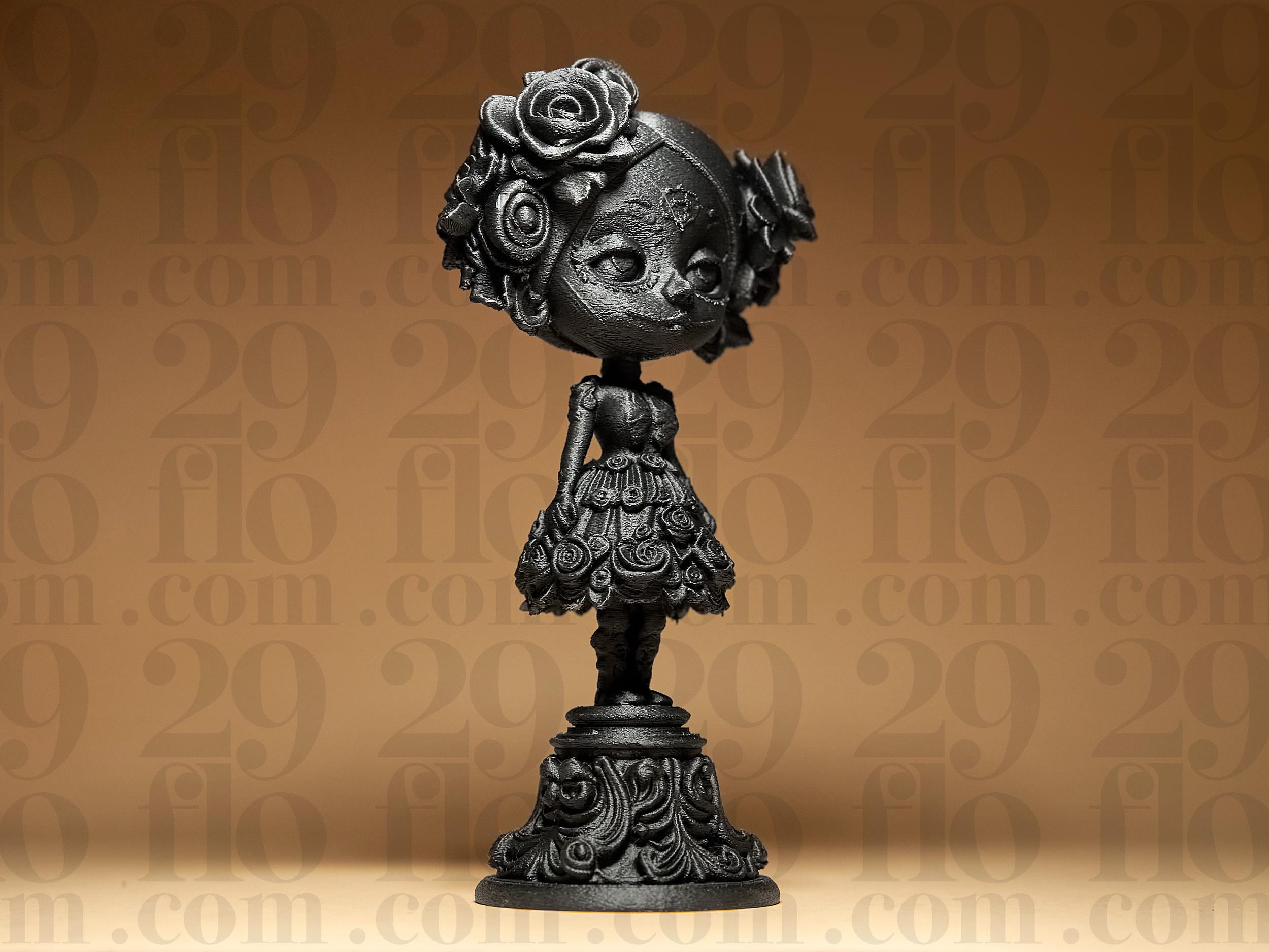 Dia Dos Muertos Doll Statue | La Catrina Figur | Gothic Puppe Skulptur | Dark Art Deko