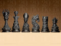 Gothic Ornamental Chess Set | Dark Art Schachfiguren | Morbid Skull Design | Sammler Deko Fehn-factory.de