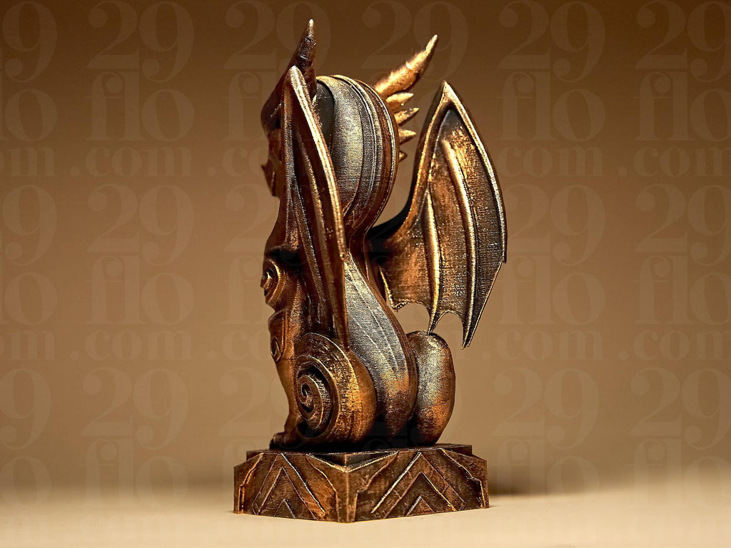 Dragon Statuette | Kleiner Drache Figur | Fantasy Deko Skulptur | Dark Art Kollektion Fehn-factory.de