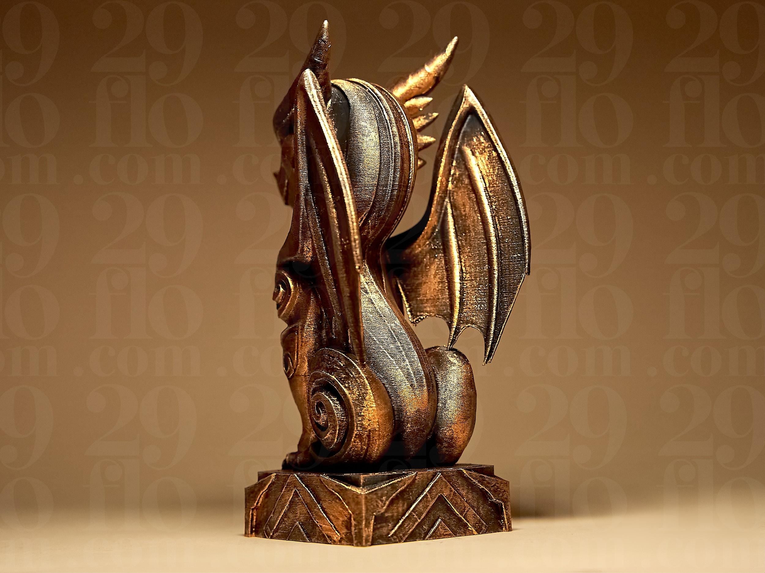 Dragon Statuette | Kleiner Drache Figur | Fantasy Deko Skulptur | Dark Art Kollektion Fehn-factory.de