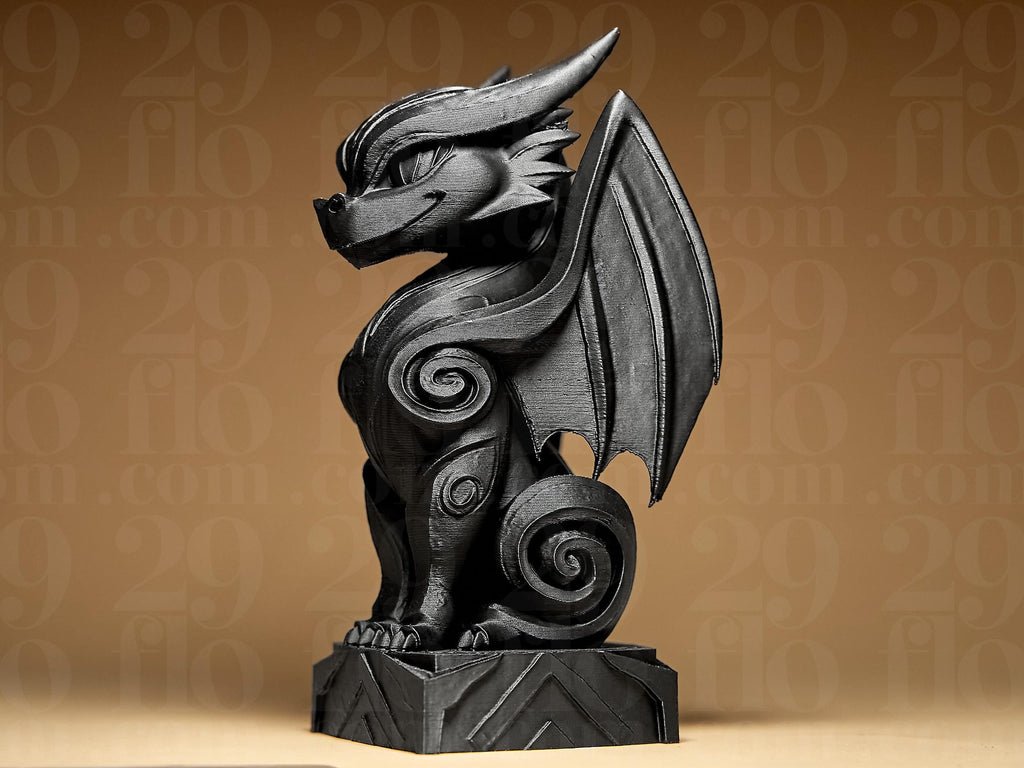 Dragon Statuette | Kleiner Drache Figur | Fantasy Deko Skulptur | Dark Art Kollektion Fehn-factory.de