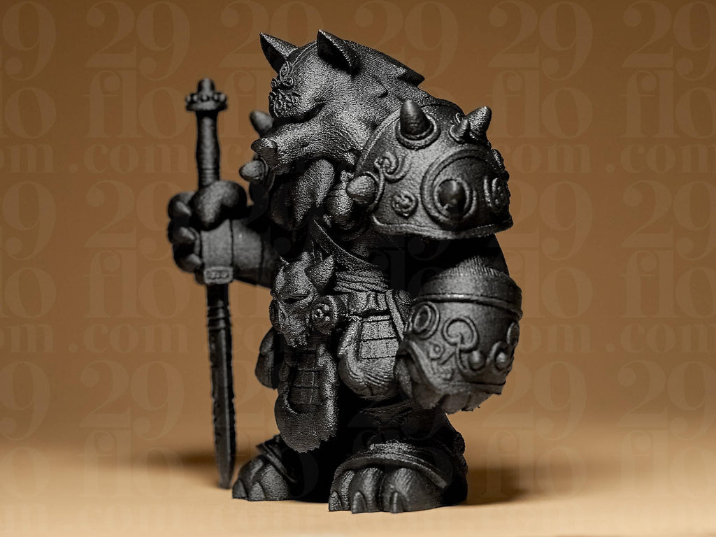 Warrior Wolf Miniature | Fantasy Figur Wolf | Krieger Statue | Dark Art Deko Fehn-factory.de