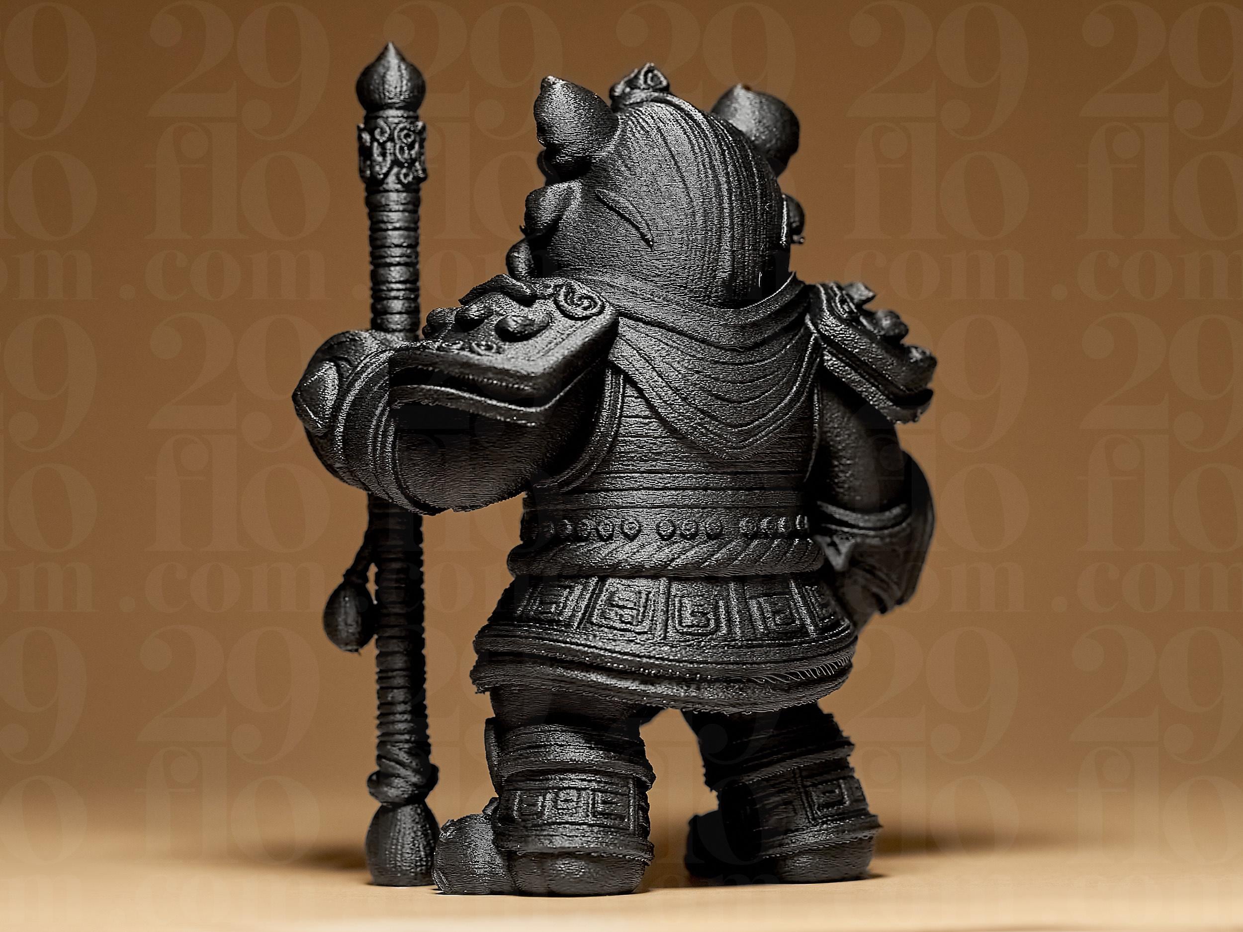 Warrior Tiger Miniature | Fantasy Figur Tiger | Krieger Statue | Dark Art Deko Fehn-factory.de