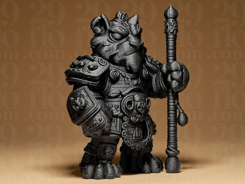 Warrior Tiger Miniature | Fantasy Figur Tiger | Krieger Statue | Dark Art Deko Fehn-factory.de