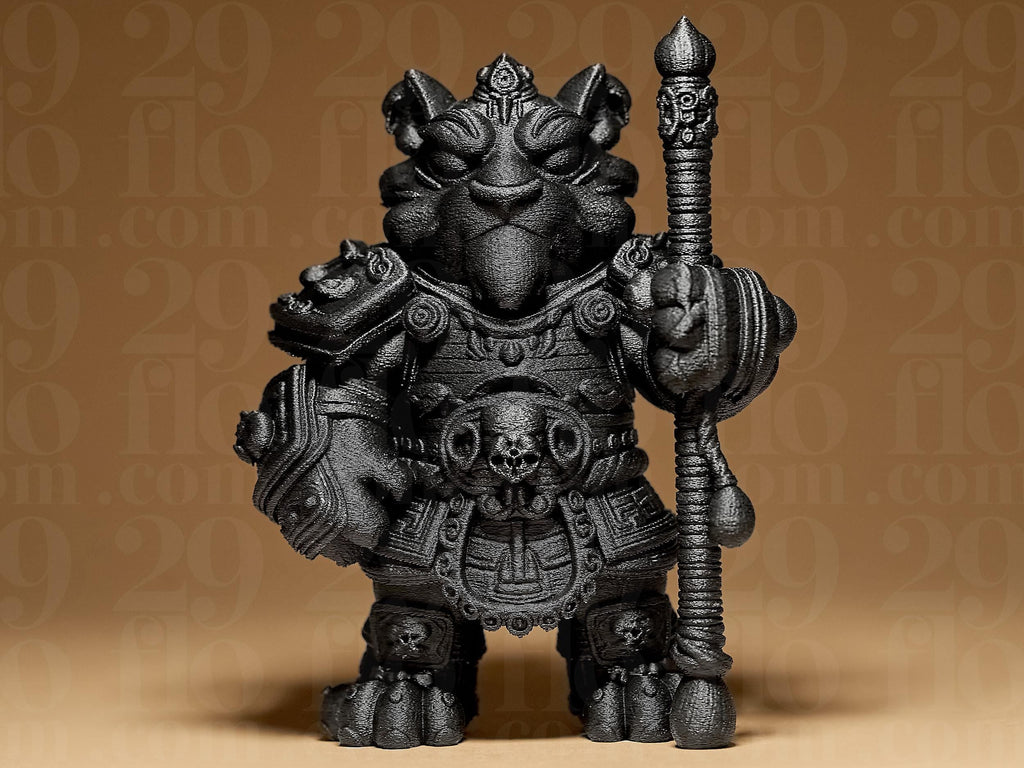 Warrior Tiger Miniature | Fantasy Figur Tiger | Krieger Statue | Dark Art Deko Fehn-factory.de
