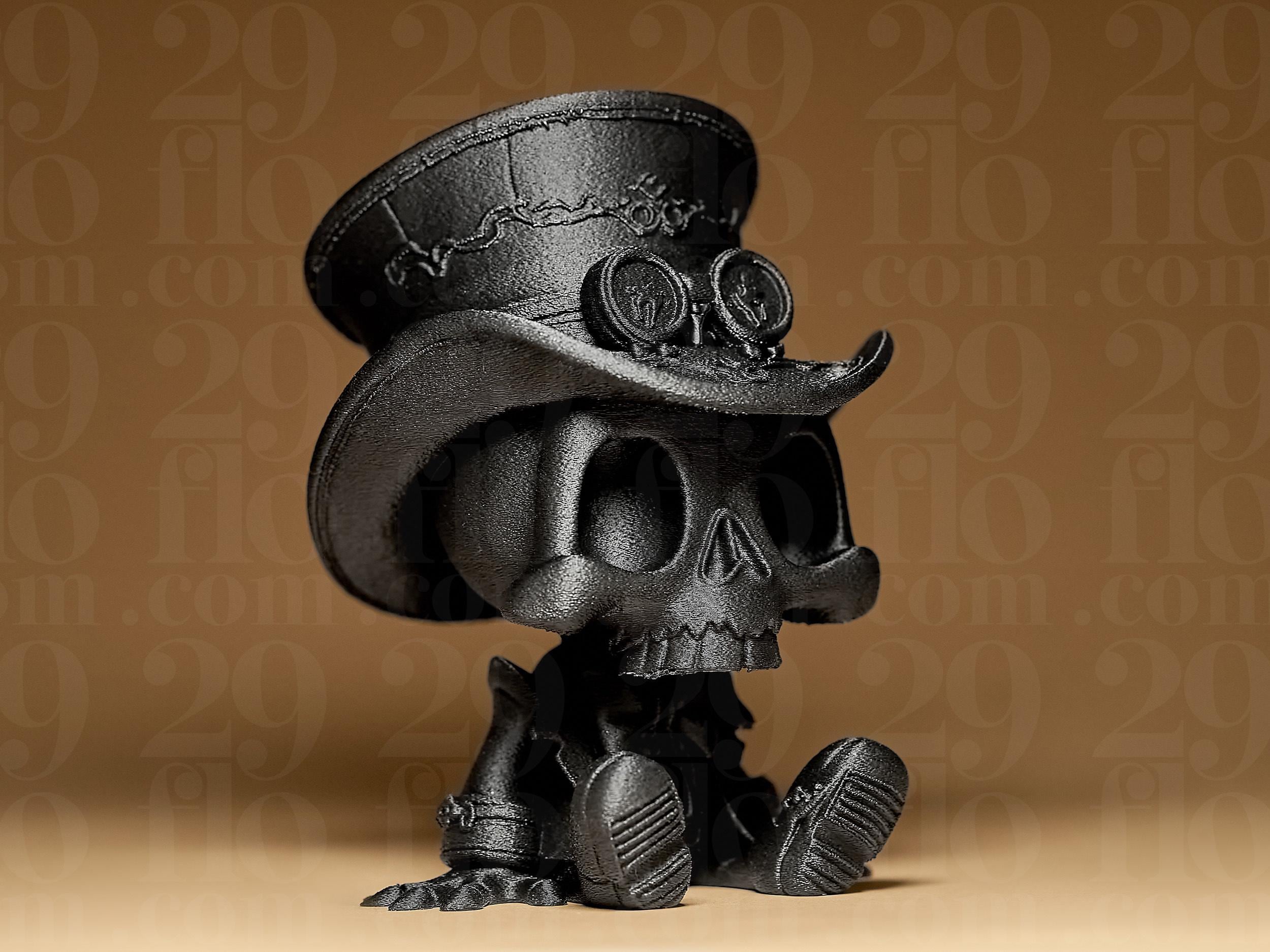 Lil’ Skeleton #2 Figur | Steampunk Schädel Statue | Gothic Deko Skulptur | Dark Art Fehn-factory.de
