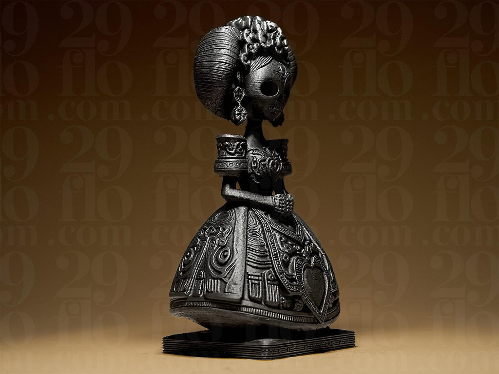 Dia Dos Muertos Figurine | La Catrina Statue | Gothic Skulptur | Dark Art Deko Fehn-factory.de