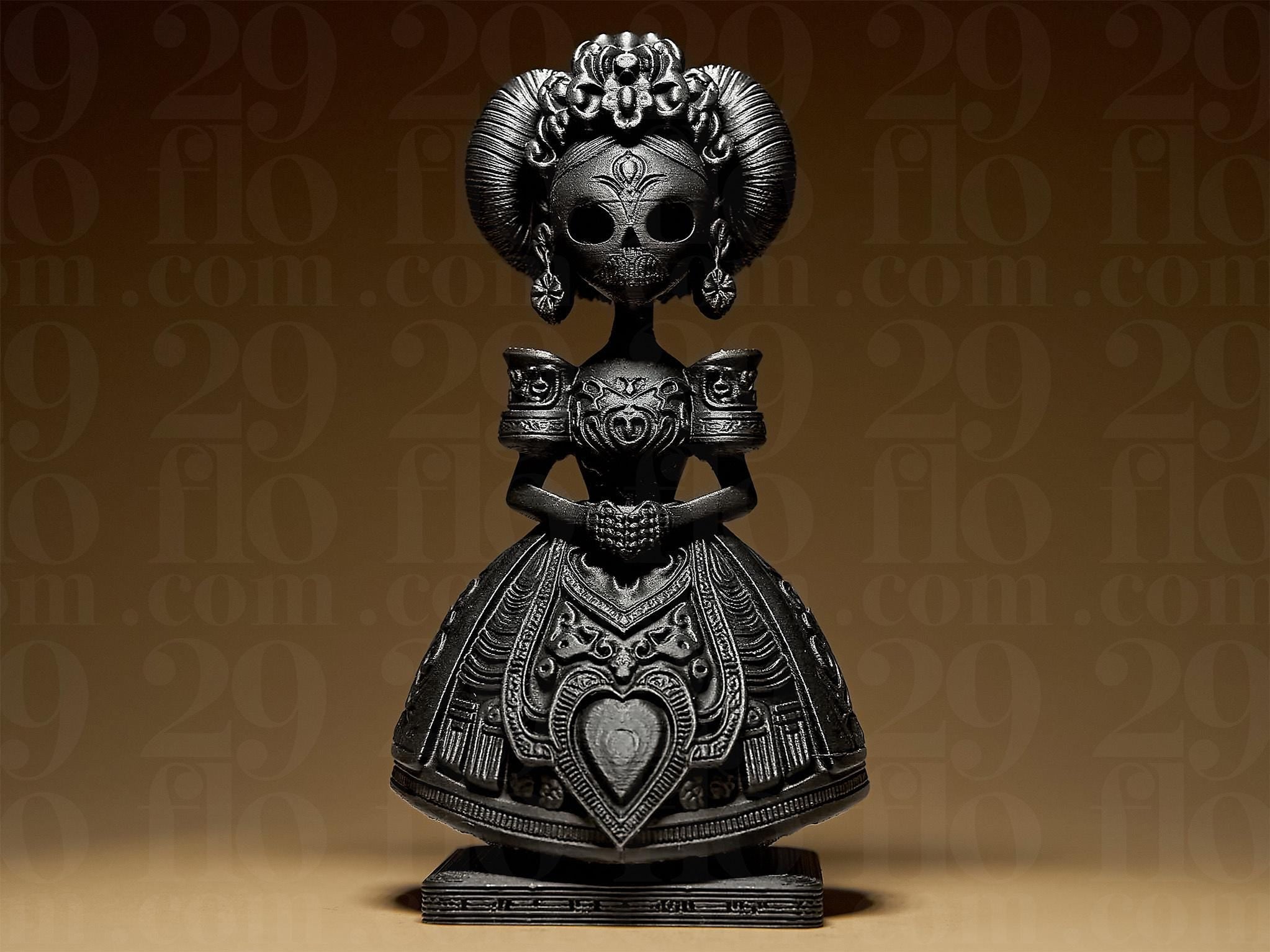 Dia Dos Muertos Figurine | La Catrina Statue | Gothic Skulptur | Dark Art Deko Fehn-factory.de