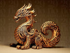 Designers Dragon Sculpture | Ornamental Drache Figur | Fantasy Deko Statue | Dark Art Fehn-factory.de