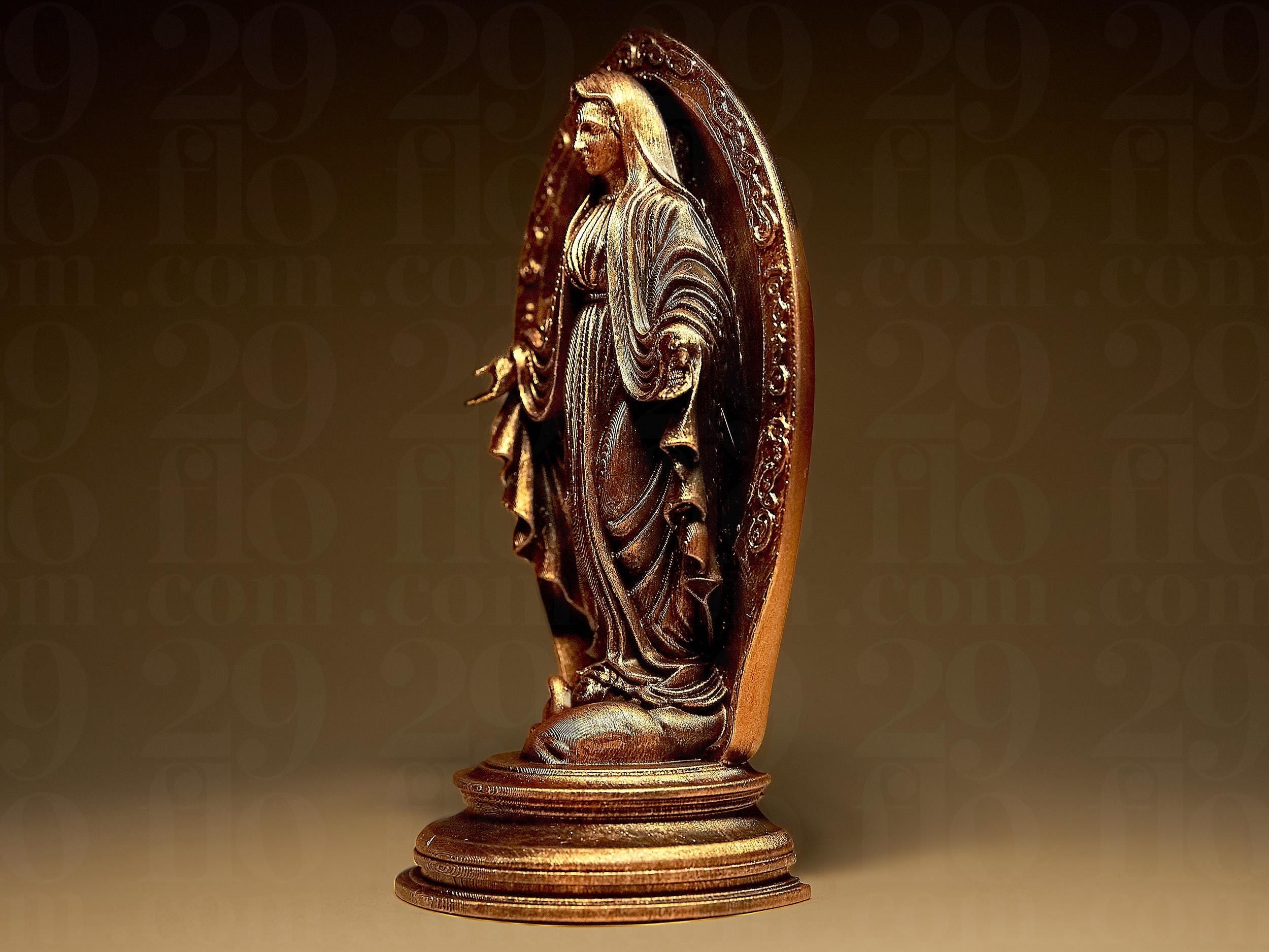 Virgin Mary Statuette | Heilige Maria Figur Relief | Sakrale Kunst Skulptur | Dark Art Fehn-factory.de