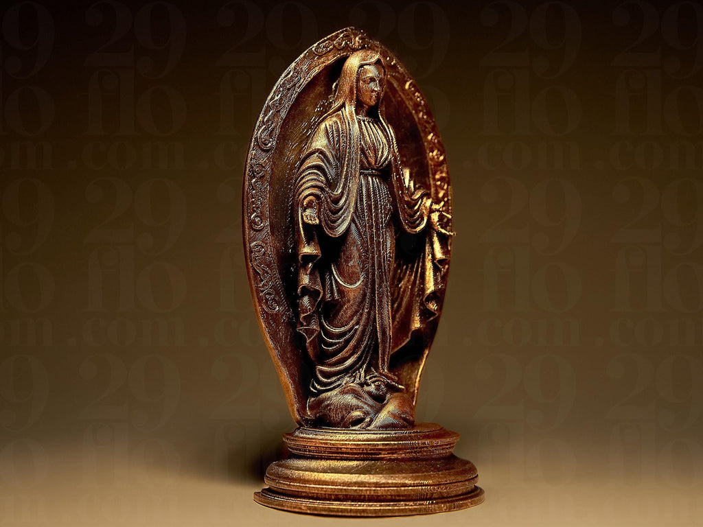 Virgin Mary Statuette | Heilige Maria Figur Relief | Sakrale Kunst Skulptur | Dark Art Fehn-factory.de