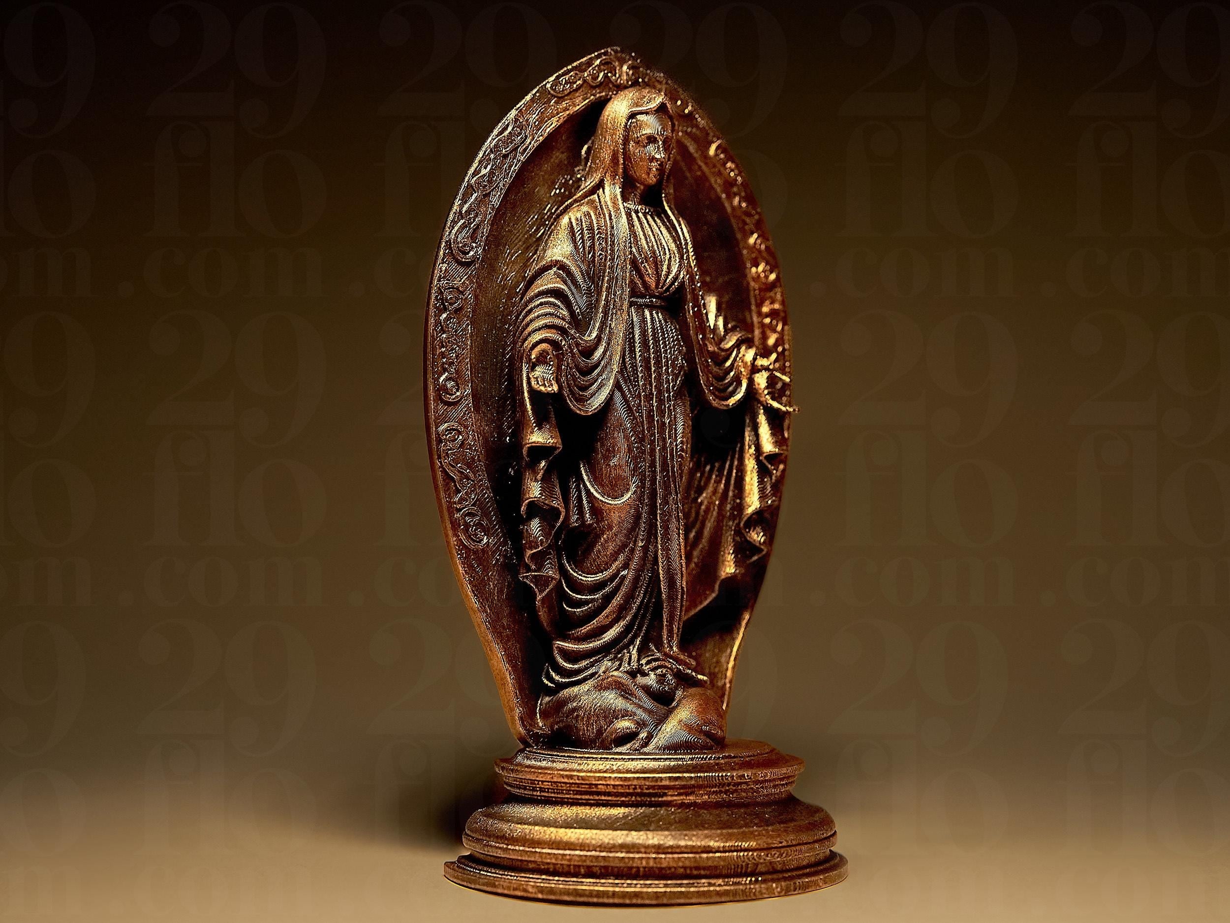 Virgin Mary Statuette | Heilige Maria Figur Relief | Sakrale Kunst Skulptur | Dark Art Fehn-factory.de