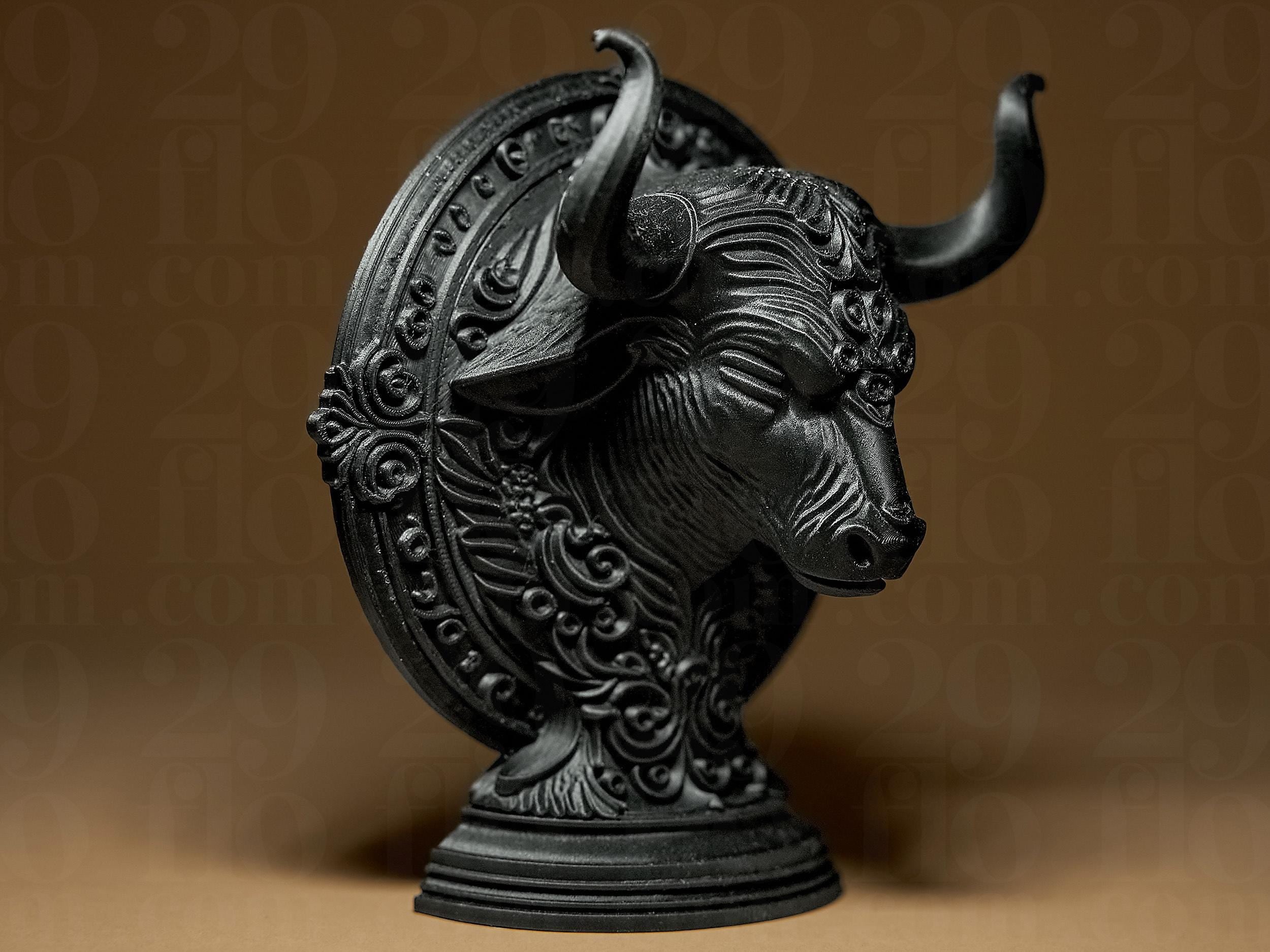 Taurus The Bull Zodiac Statue | Stier Figur Skulptur | Ornamental Dark Art | Sternzeichen Fehn-factory.de