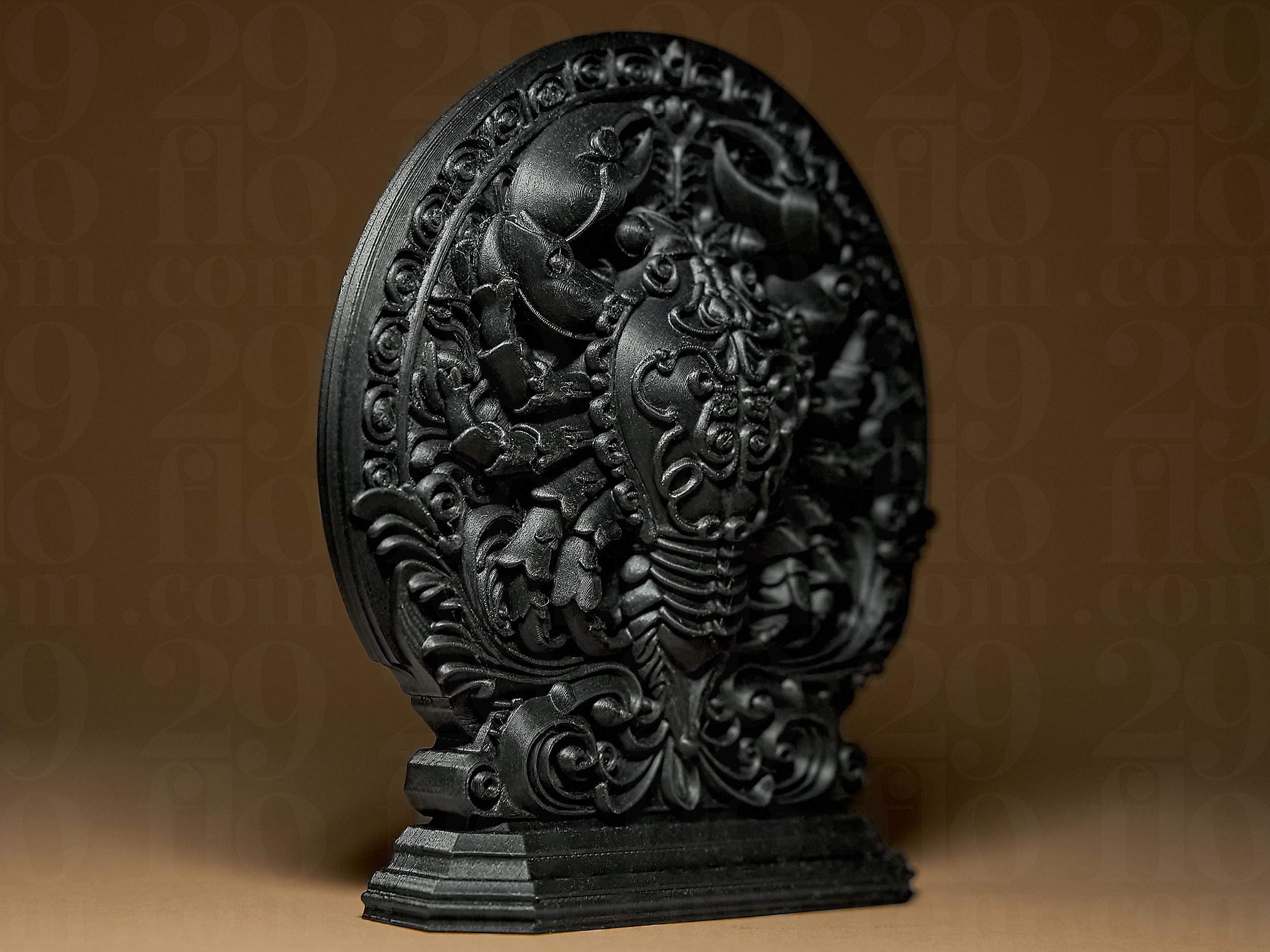 Cancer The Crab Zodiac Statue | Krebs Figur Skulptur | Ornamental Dark Art | Sternzeichen Fehn-factory.de
