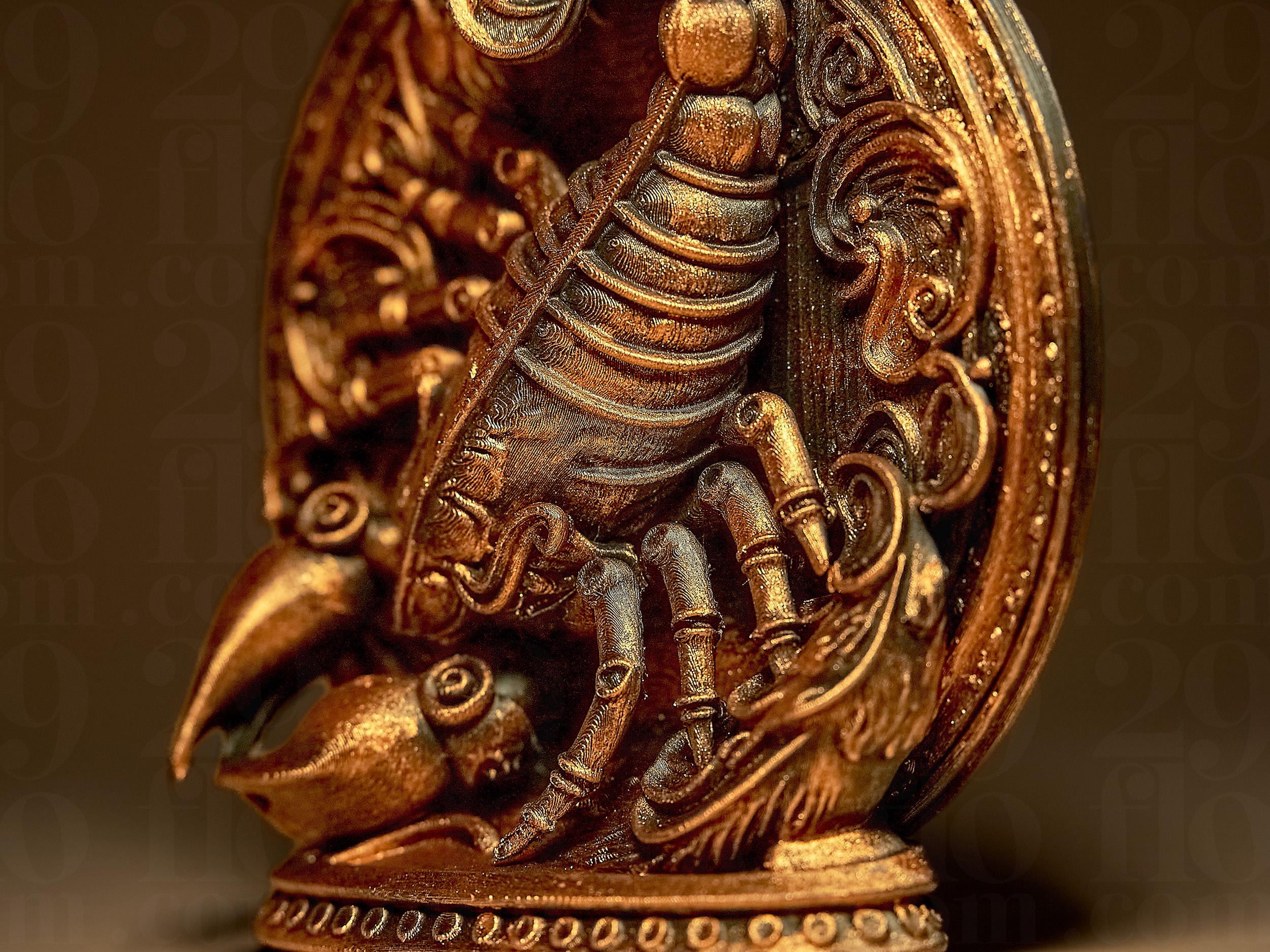 Scorpio The Scorpion Zodiac Statue | Skorpion Figur Skulptur | Ornamental Dark Art | Sternzeichen Fehn-factory.de